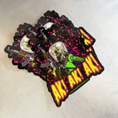 AK AK AK Sticker