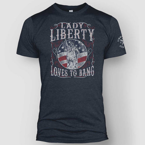 Lady Liberty Loves To Bang Unisex Tee