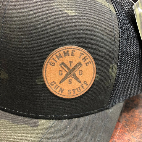 GTGS Logo leather Patch Hat - Gimme The Gun Stuff