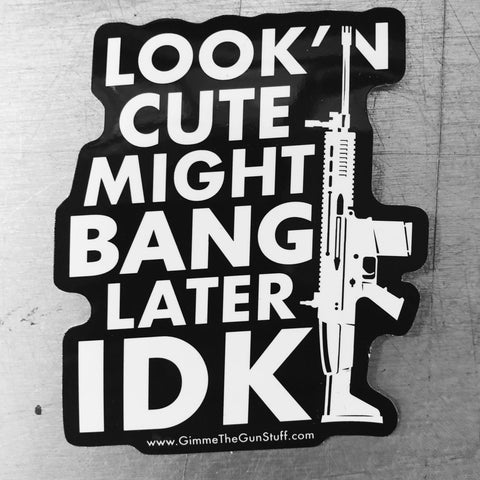 Look'n Cute Sticker - Gimme The Gun Stuff